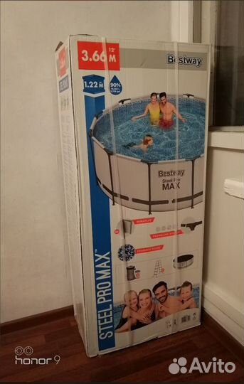 Каркасный бассейн 366 на 122