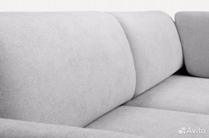 Диван угловой Онте Bucle Silver