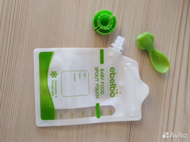 Многоразовые пакеты Пауч для детского питания