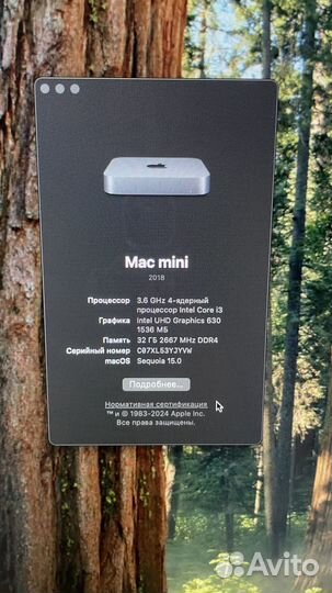 Mac mini 2018 i3 32 gb ram ddr4