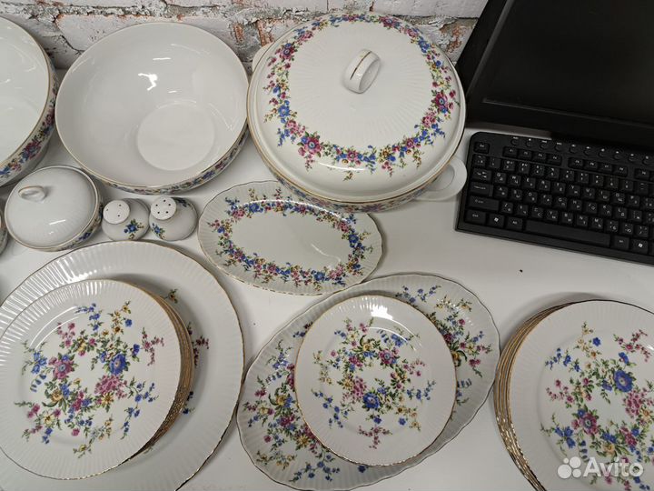 Набор столовой посуды гдр jlmenau на 6 персон