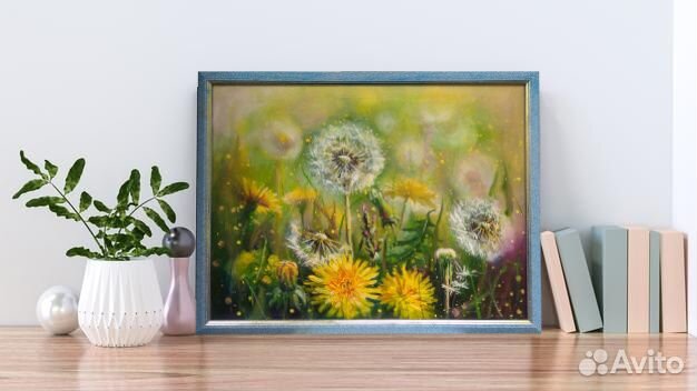 Картина. Живопись;Одуванчики, масло