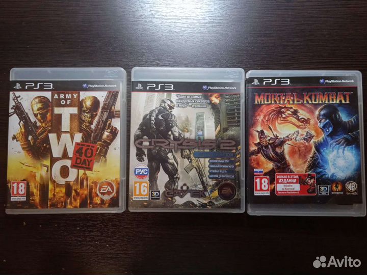 Игры для ps3.Mortal Kombat, Army of two, crysis2