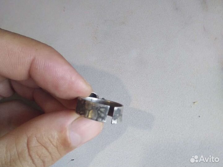 Кольцо серебро с черепом