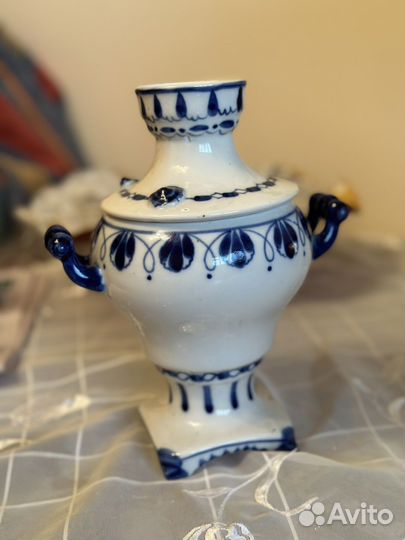 Сувенир самовар гжель