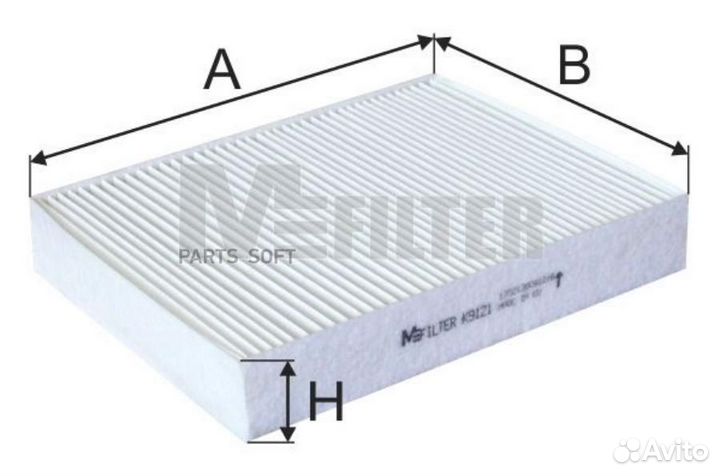 M-filter K9121 K9121 фильтр салона\ BMW 1 F20/2 F2