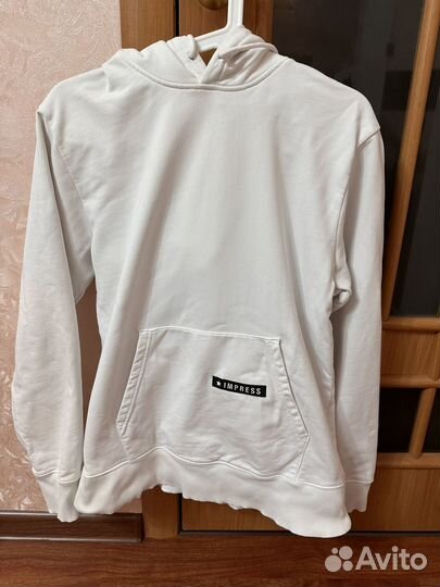 Худи белое helmut lang