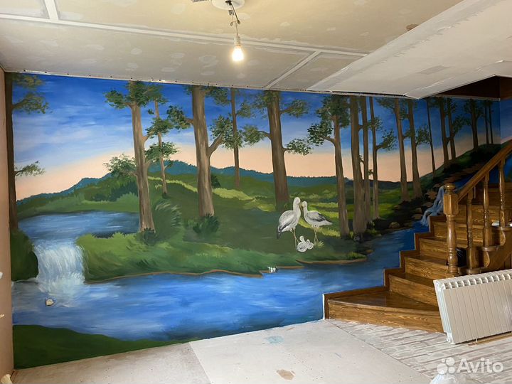 Художник.Картины маслом на заказ.Роспись стен