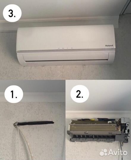 Продажа и монтаж сплит систем закладка трасс
