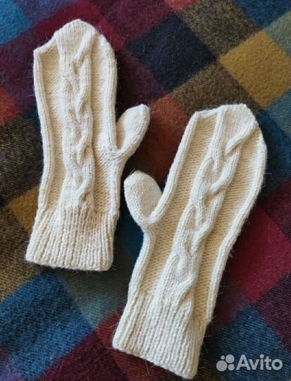 Шерстяные варежки
