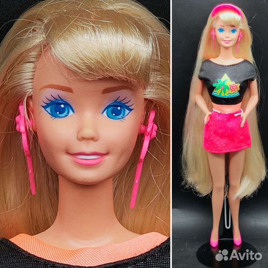 1993 год. Барби Глиттер Хеир. Glitter Hair Barbie