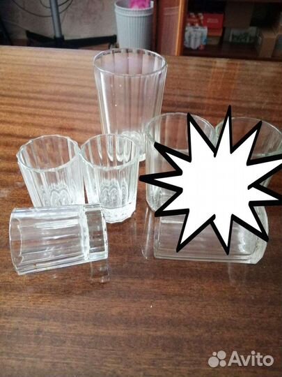 Граненые стаканы, рюмки