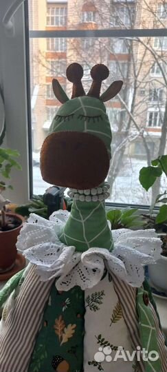 Жирафа. Кукла-грелка на чайник