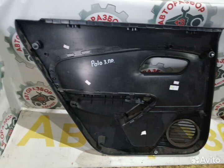 Дверная карта задняя правая Volkswagen Polo 2012