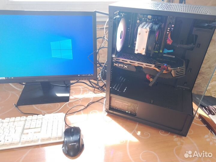 Игровой компьютер 12ядер x99+ 16gb ddr4 rx 580 8gb