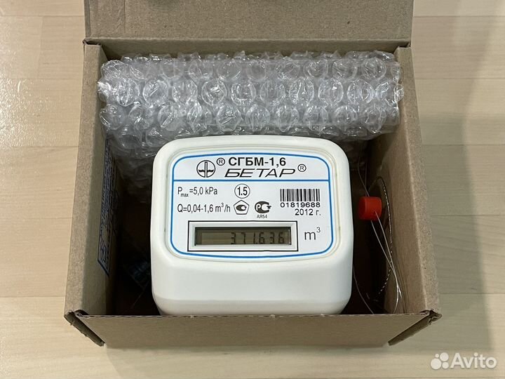 Счетчик газа Бетар сгбм-1,6 и тройник