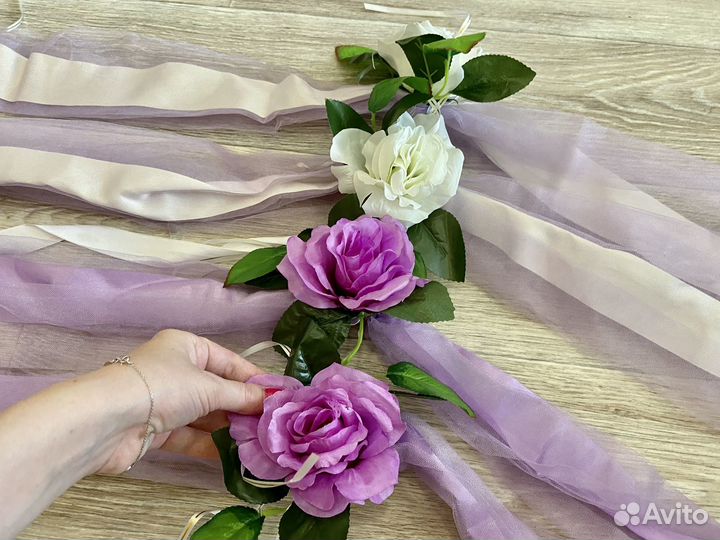 Украшение для свадебных машин (на свадьбу) бу