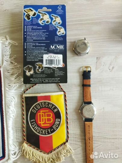 Вымпел СССР. часы динамо.свисток канада, хоккей