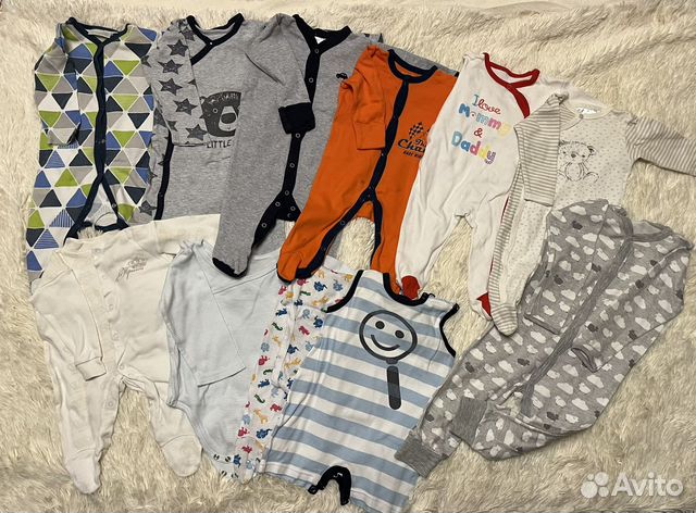 Пакет вещей для мальчика от 1 до 6 месяцев