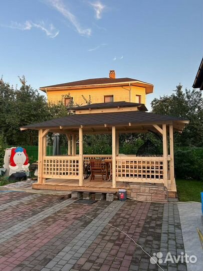 Беседка дачная. Сборка бесплатно