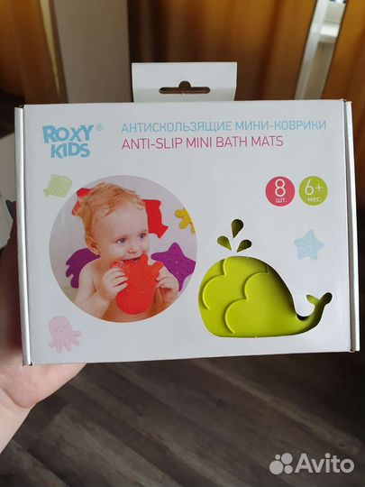 Антискользящие мини-коврики roxy kids