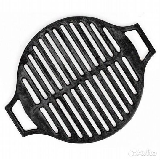 Решётка для гриля чугунная Лотос, d-43 см, с ручка