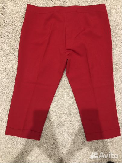 Брюки женские красные на маленький рост