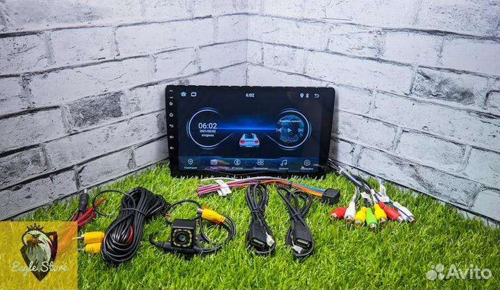 Магнитола Android 9 дюймов 2/32gb+камера