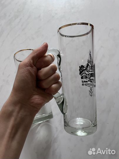 Стаканы пивные СССР / бокалы высокие
