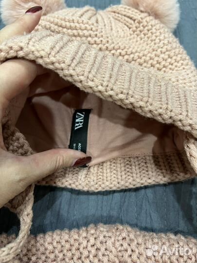 Комплект шапка и снуд zara