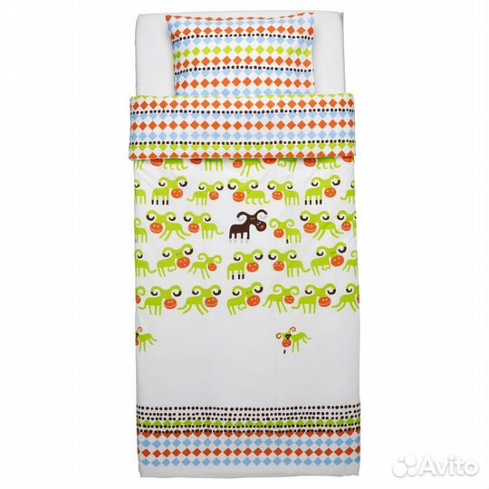 Постельное белье IKEA новое 150x200 50x70 детское