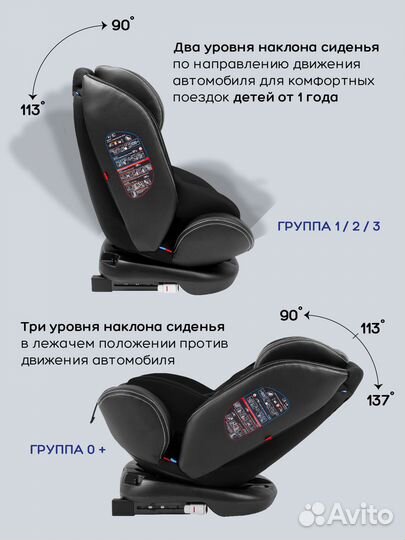 Детское автокресло ST-3 Black Isofix 0-36 кг