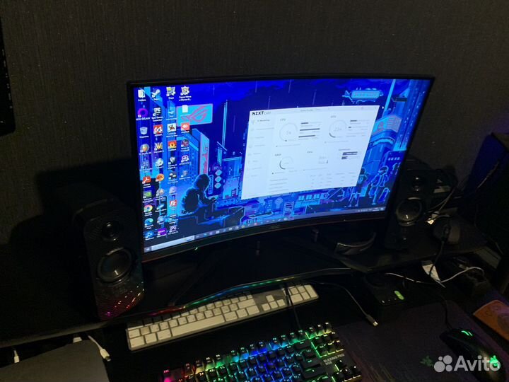 Игровой монитор AOC c24g1 144hz, 24 дюйма, full HD