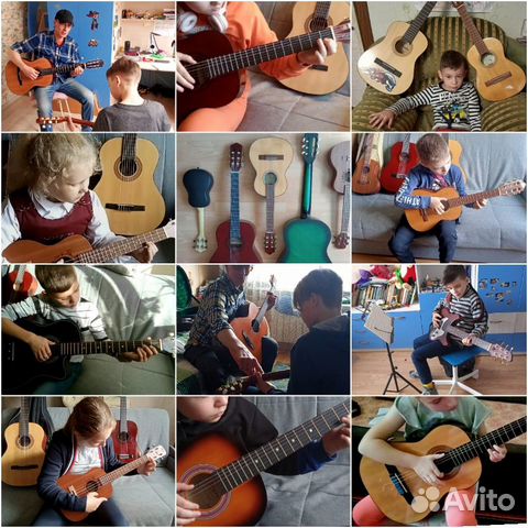 Учу играть на гитаре