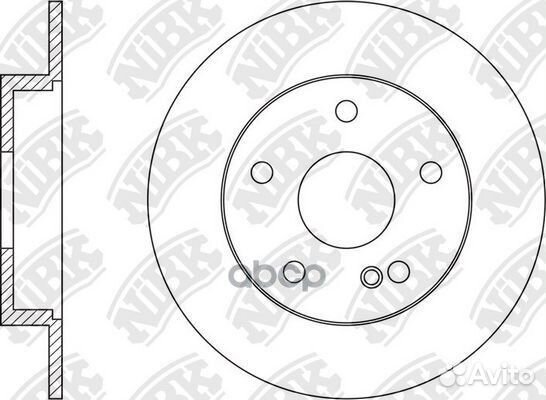 Диск торм.задн. RN1595 NiBK