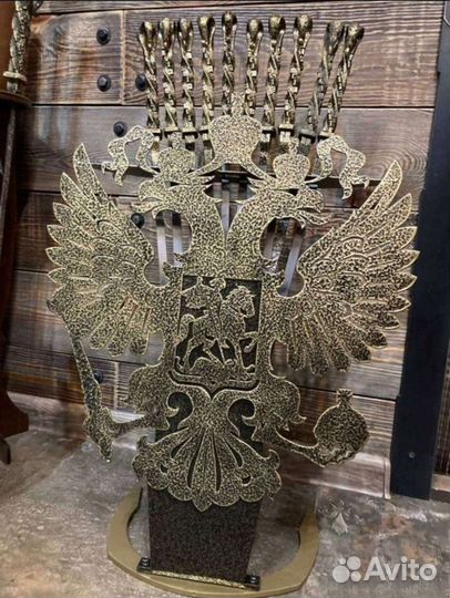 Набор для камина и мангала Щит шампура