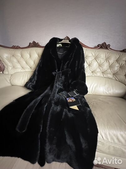 Норковая шуба blackglama Греция 46/54 дл. 130 см