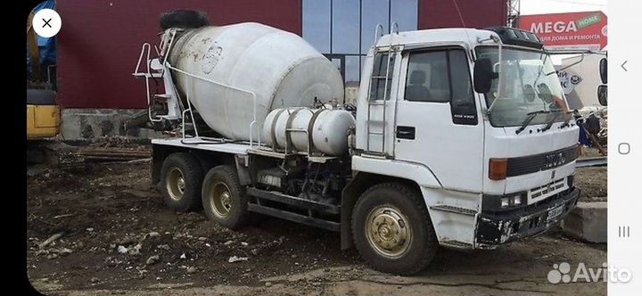 Доставка бетона миксером