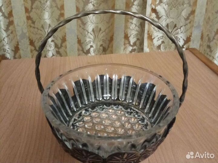 Конфетница мельхиор СССР