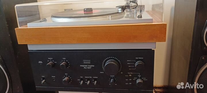 Усилитель sansui au 607 и Yamaha yp700-c