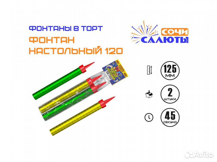 Фонтаны в торт 