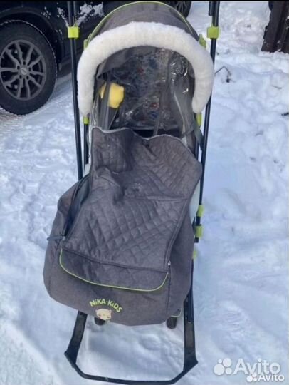 Санки коляска nika 7-3