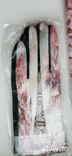 Палантин + перчатки