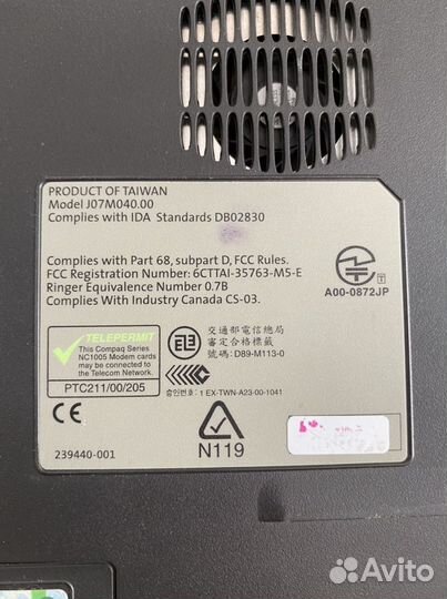 Ноутбук compaq