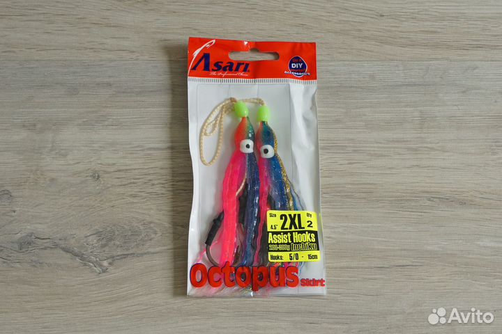 Крючки asari Twister Octopus Assist