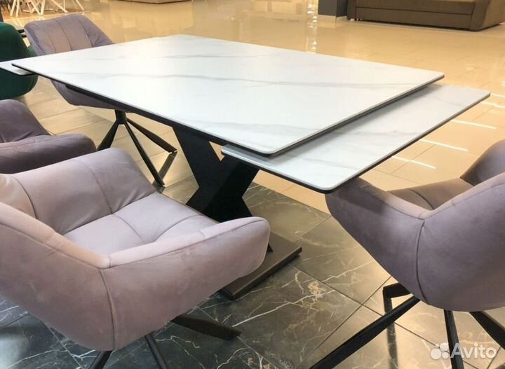 Стол из керамогранита раздвижной SKR-10638