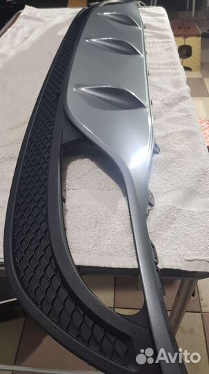 Задняя юбка бампера мерседесW205