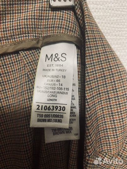 Marks spencer Брюки + отдельно жилет в тон