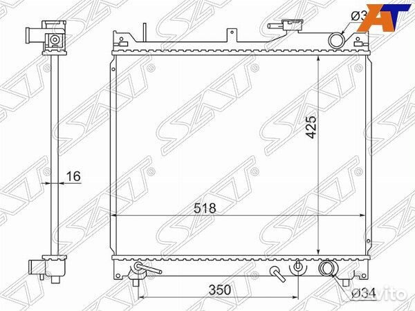 Радиатор suzuki escudo