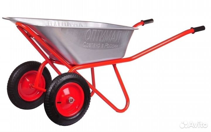 Тачка оптимал 110 л. 2-колесная строительная